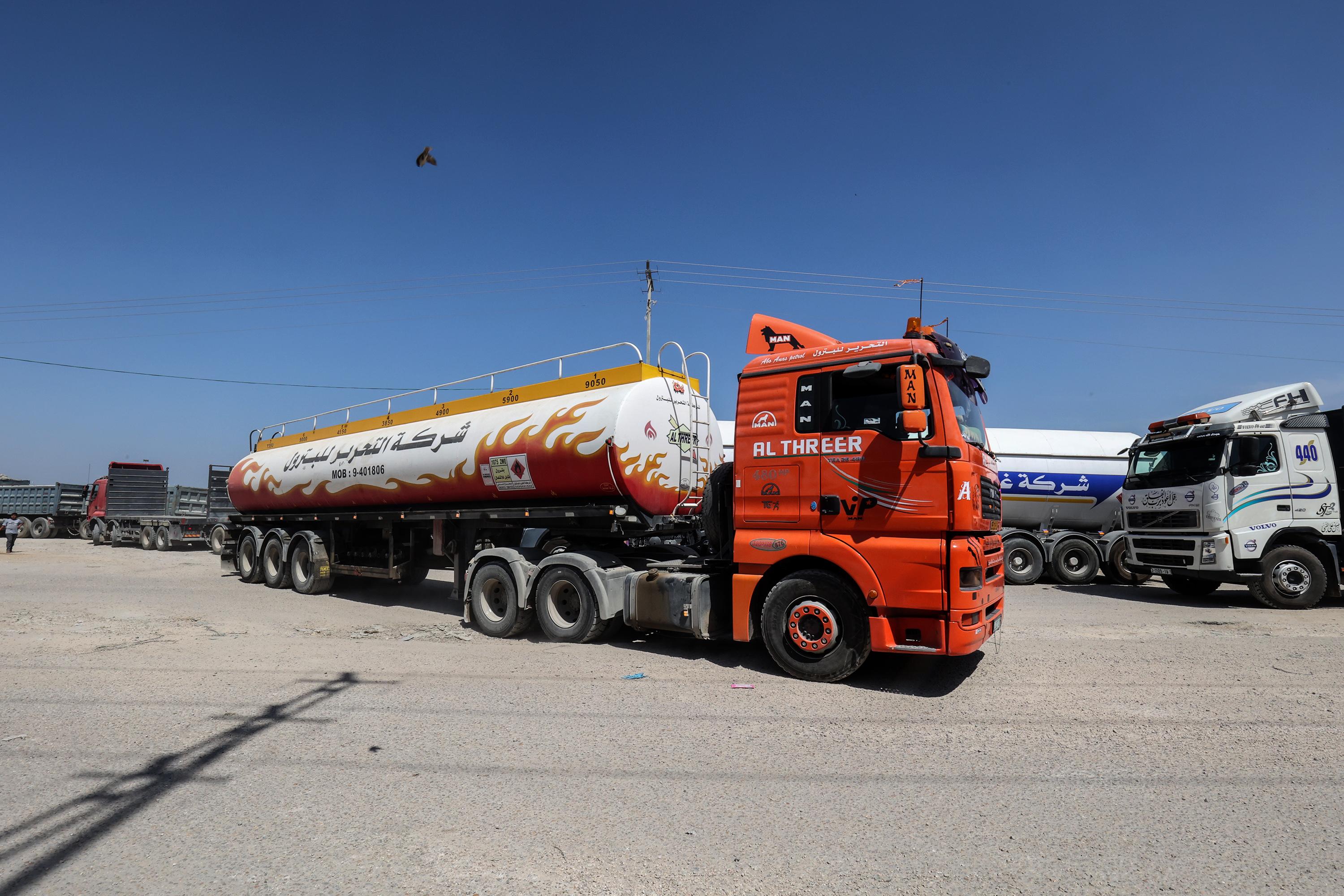 Oil trucks.