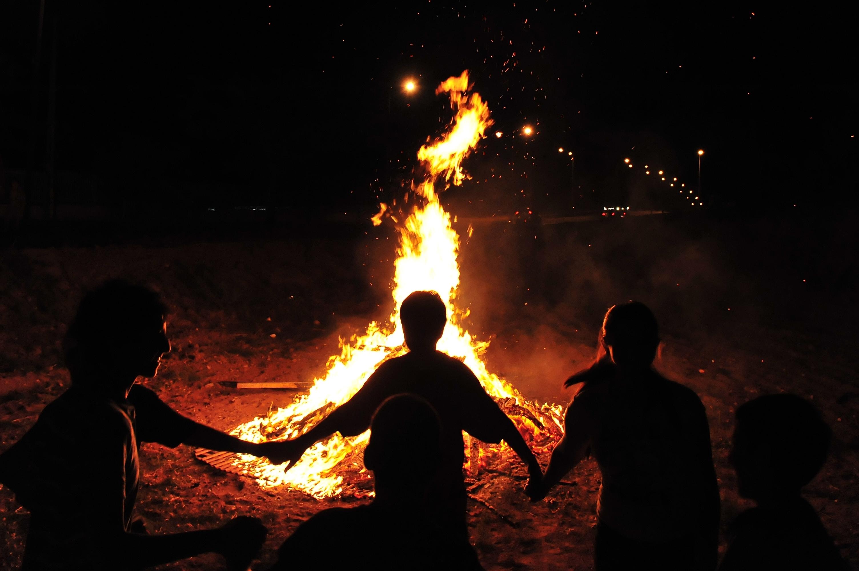 Lag Ba'omer bonfire