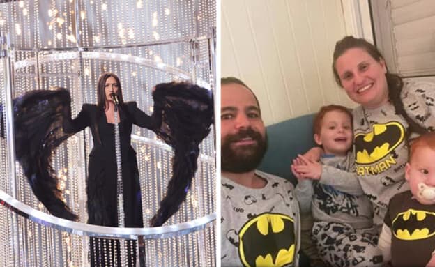 Yuval Raphael in outfit similar to Batman character the Bibas family loved