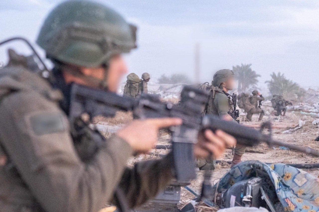IDF soldiers operating in the Gaza Strip.