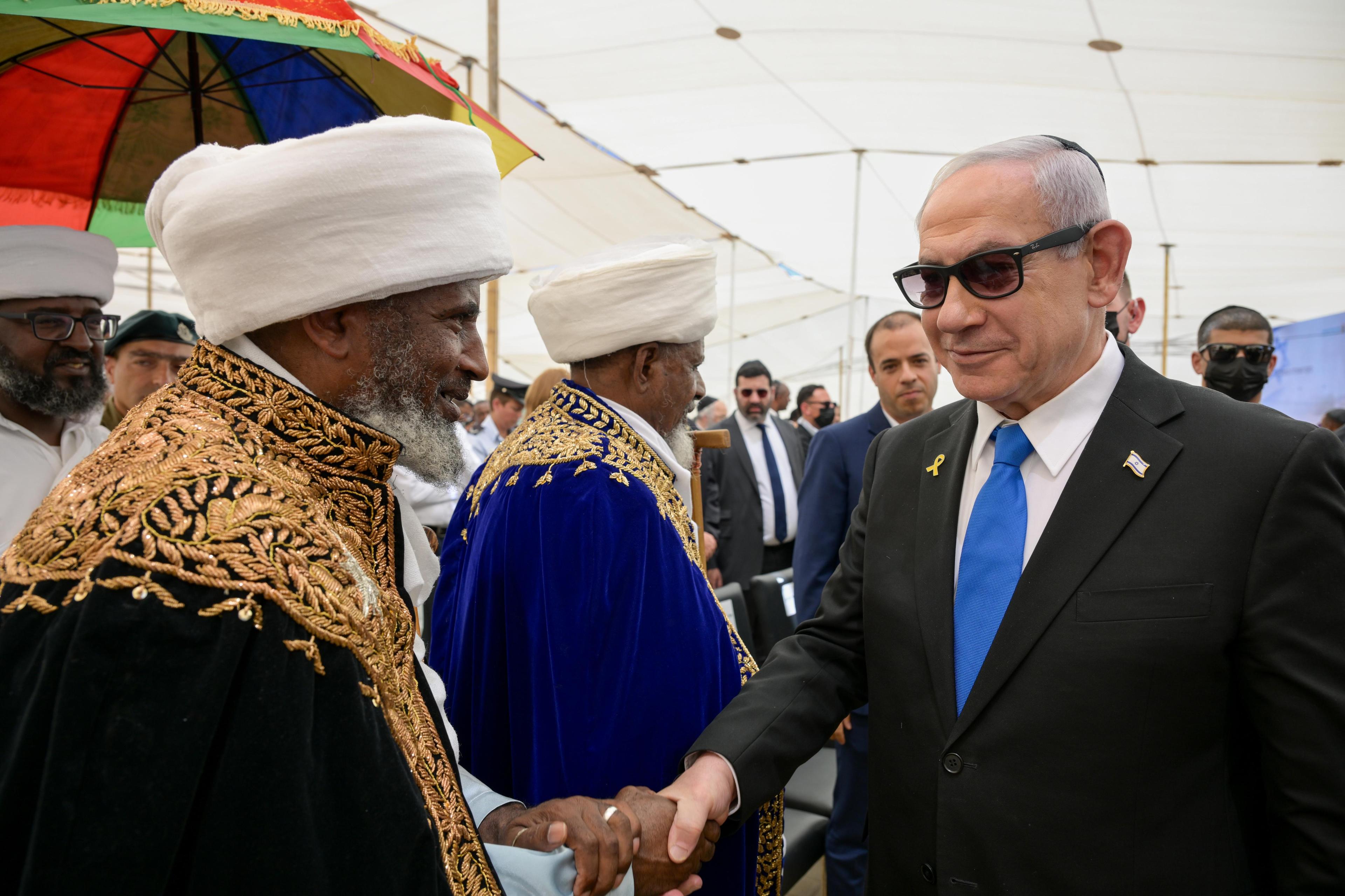 PM Netanyahu meeting with Ethiopian Leaders