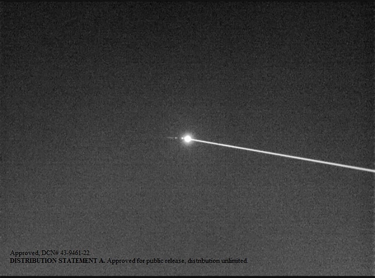 Laser interception of drone.