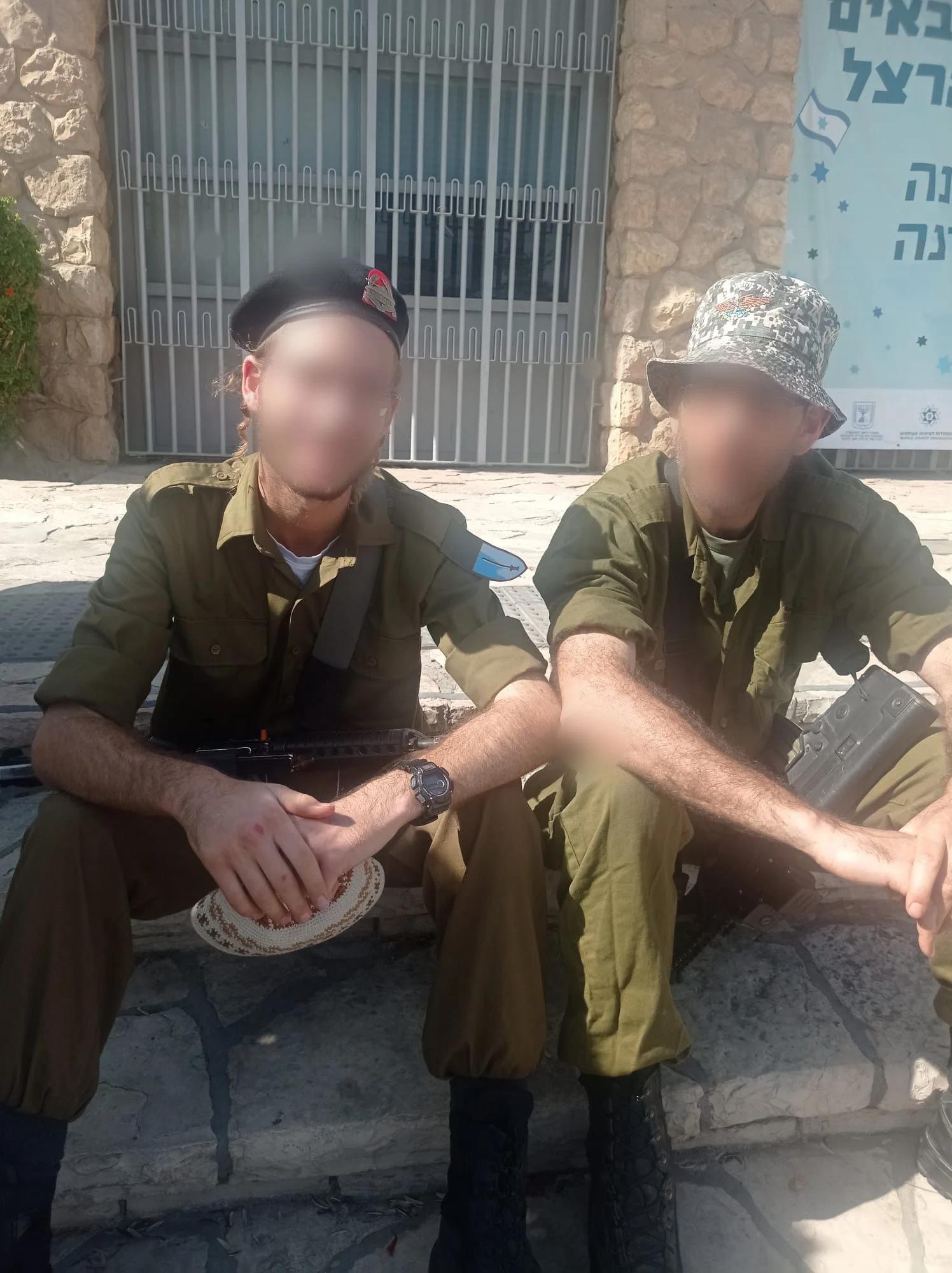 Father and son serving in the IDF Father and son serving in the IDF