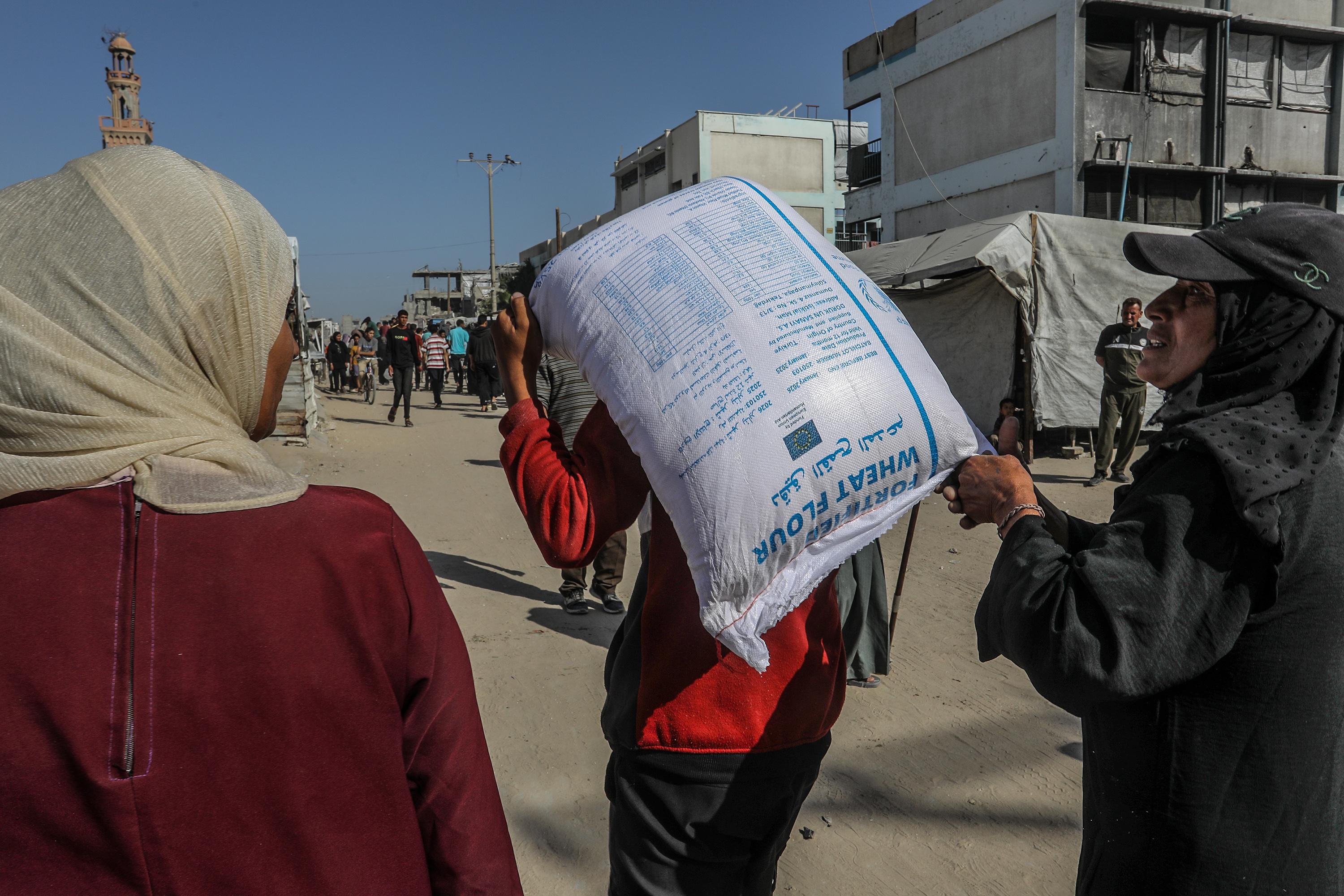 Humanitarian aid, taken from a Hamas warehouse.