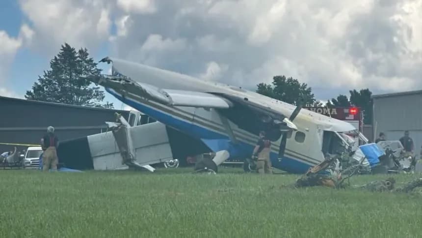 Scene of the plane crash