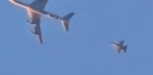IAF jet refueling in Syrian airspace