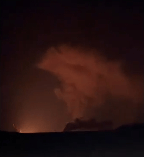 Fire in Qom area.