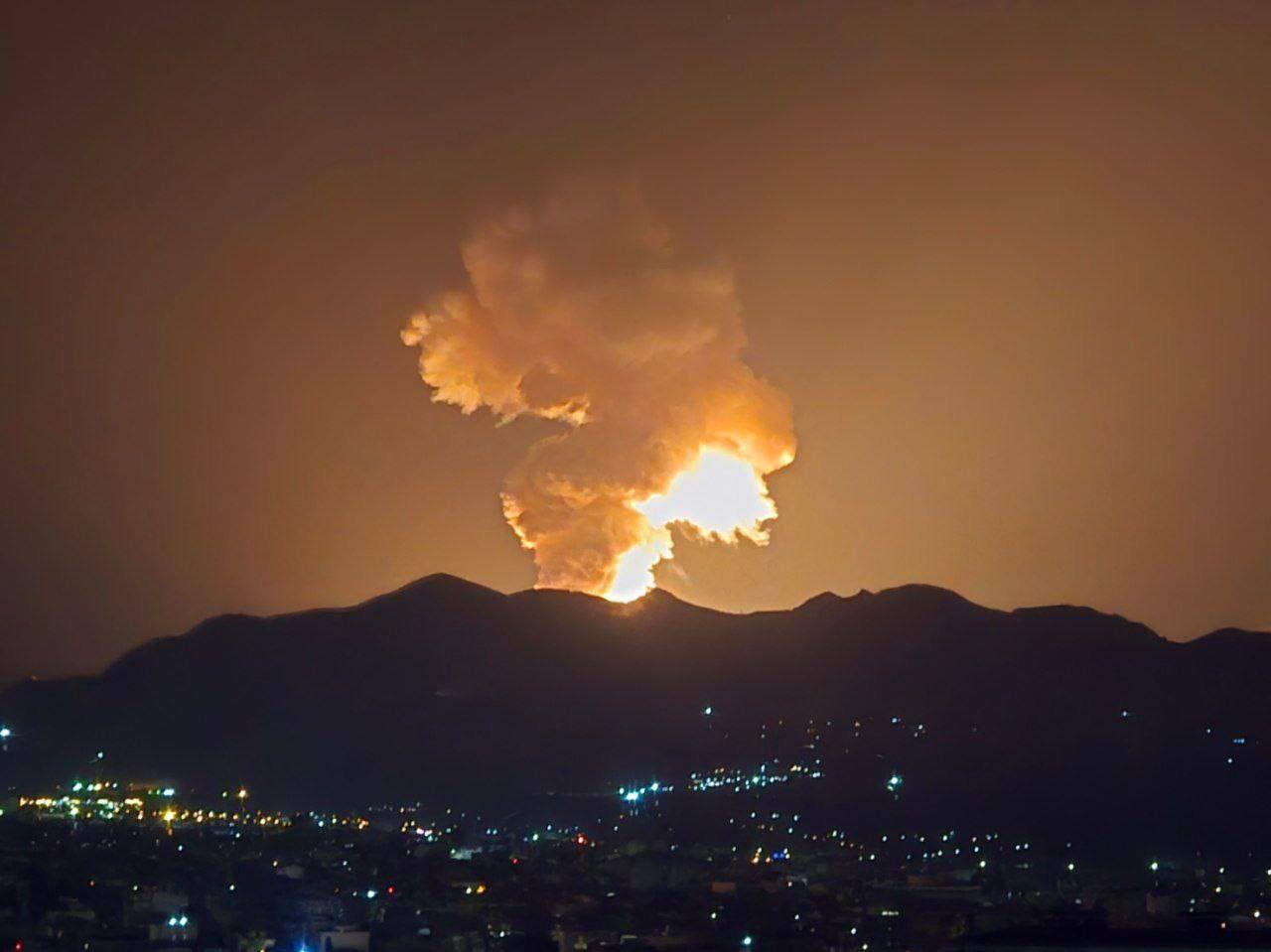 A "terrifying explosion" in Tehran.