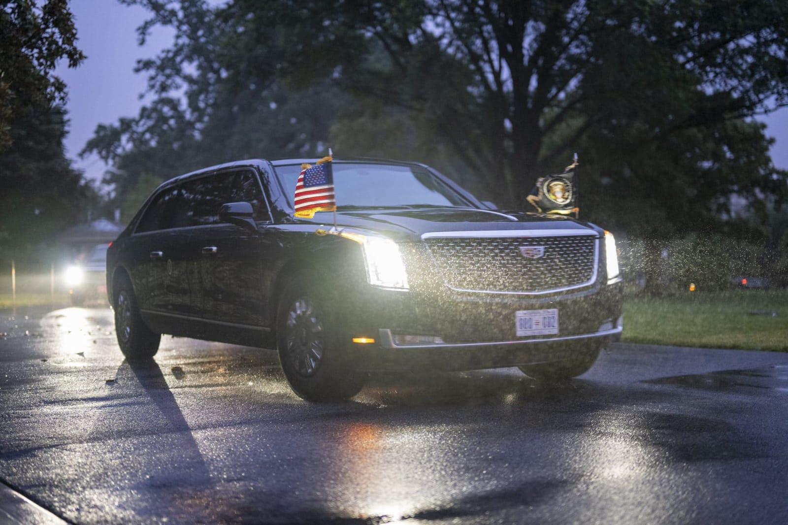 Trump coming back from the G7 summit in Canada