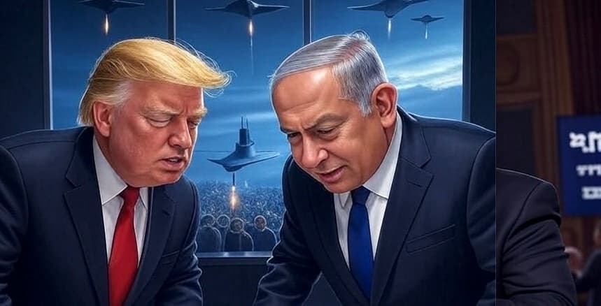 Trump and Netanyahu discussing Fordo
