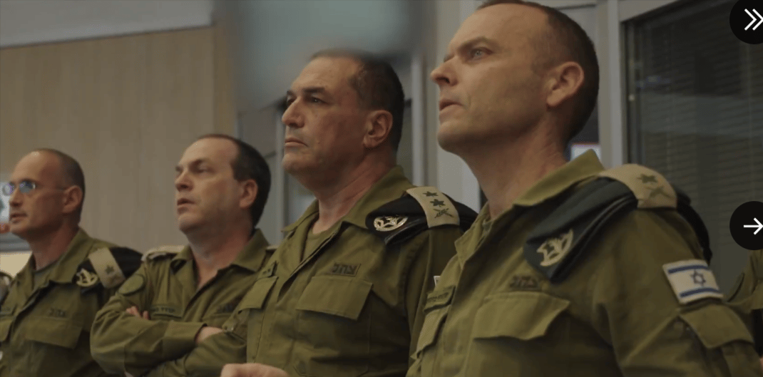 Eyal Zamir in the situation room