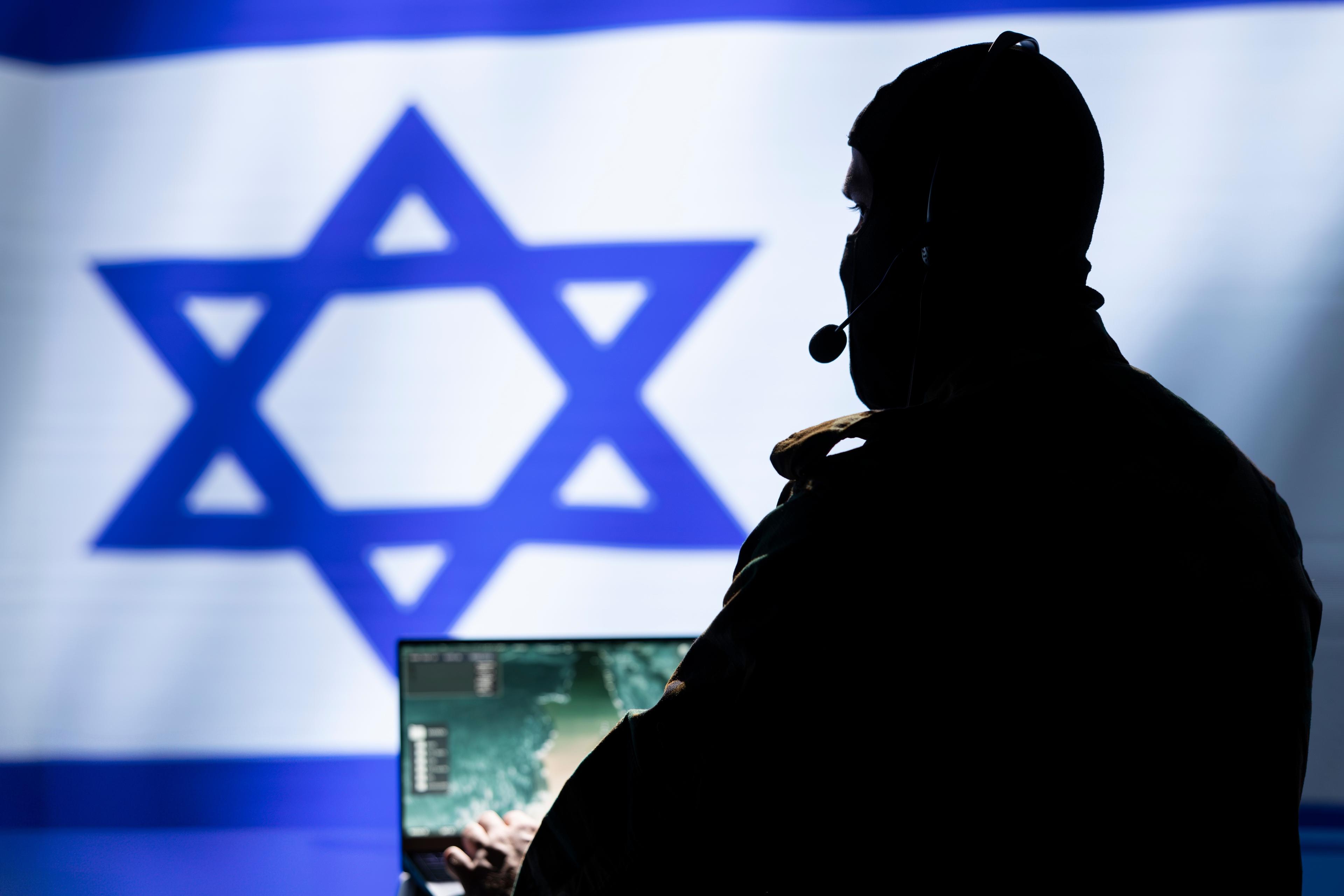 Mossad agent. Illustration.