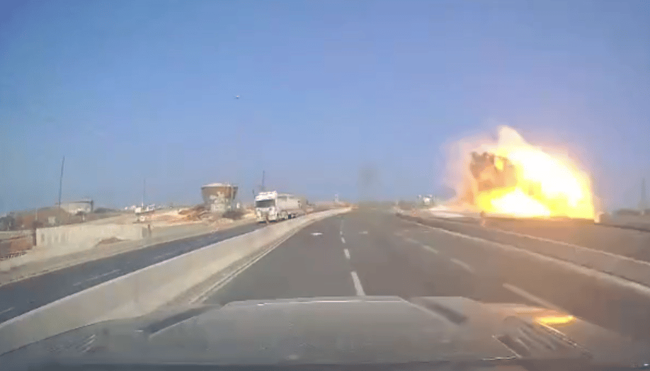 Iranian missile exploding in the south Iranian missile exploding in the south