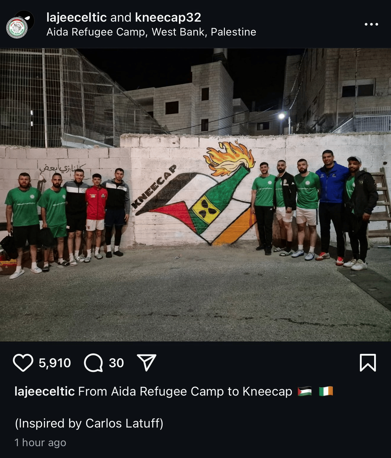 Fans of Kneecap in Judea