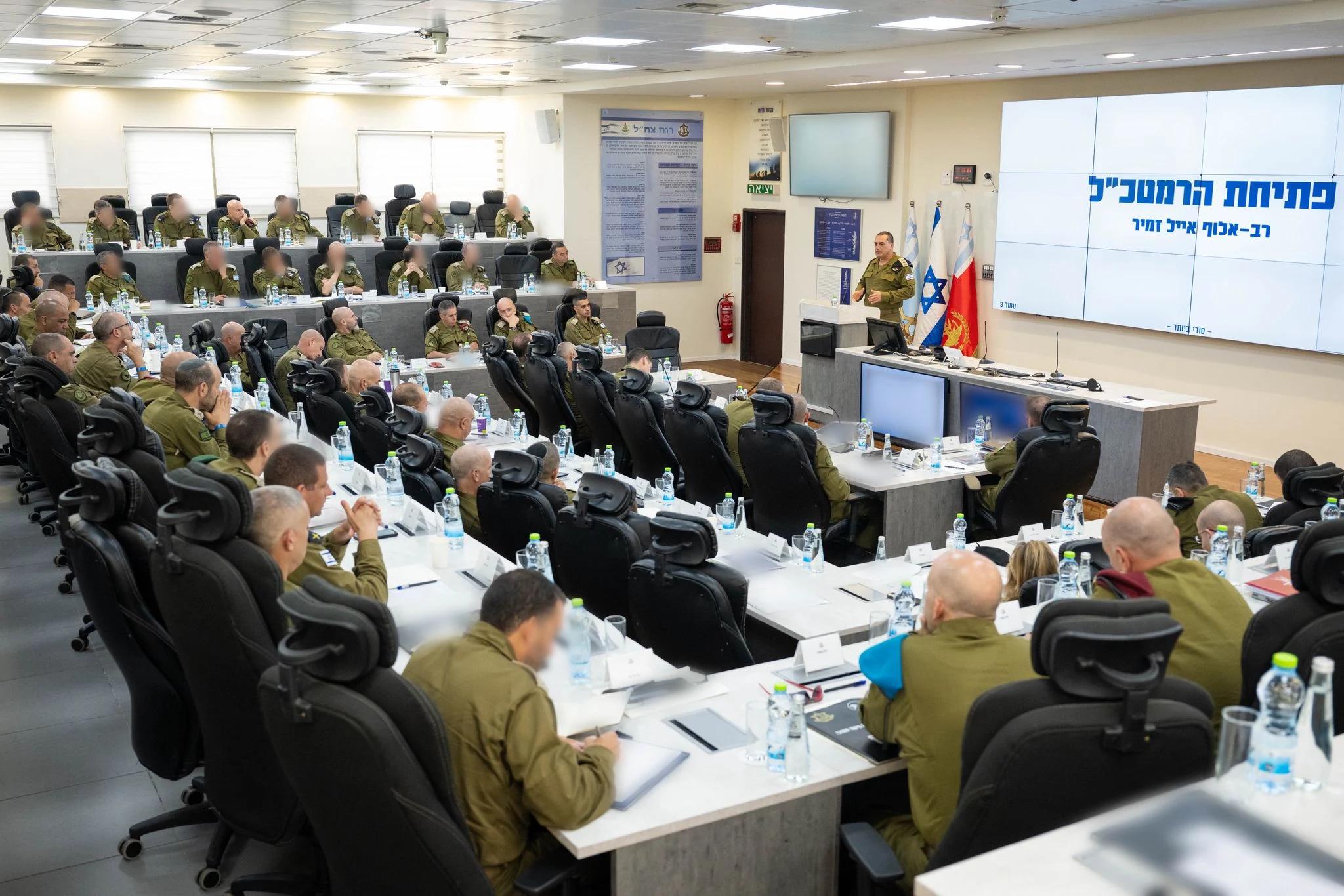 Chief of Staff Eyal Zamir speaking to IDF