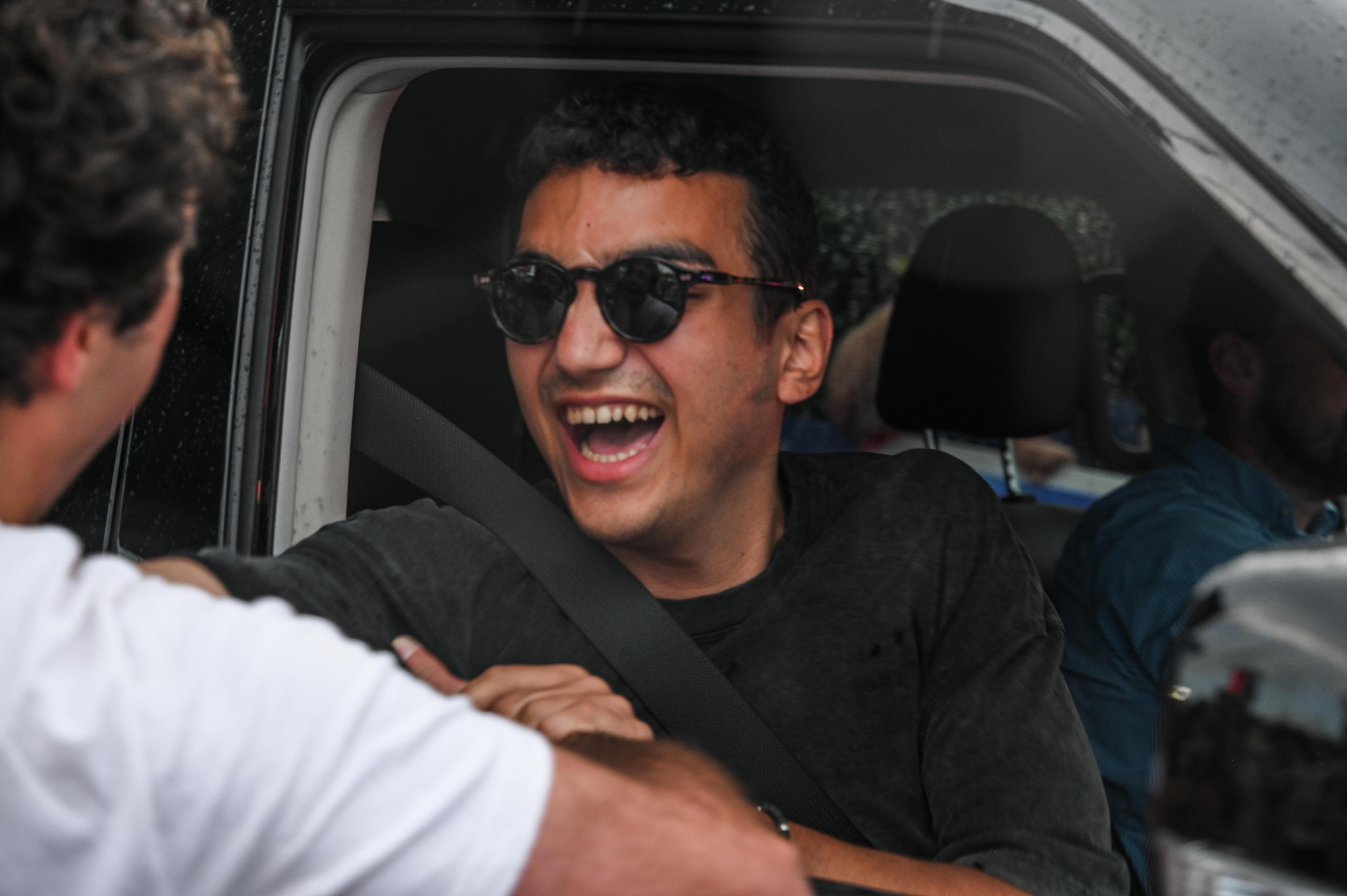 Former hostage Edan Alexander returning to his home in New Jersey, June 19, 2025.