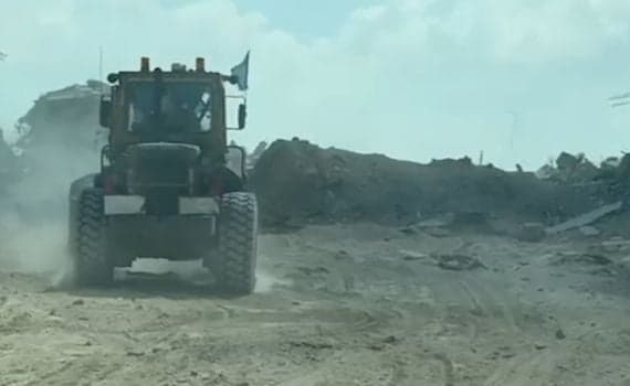 Hamas attacks UN workers,  then cries about Israel blowing up APC's in Gaza