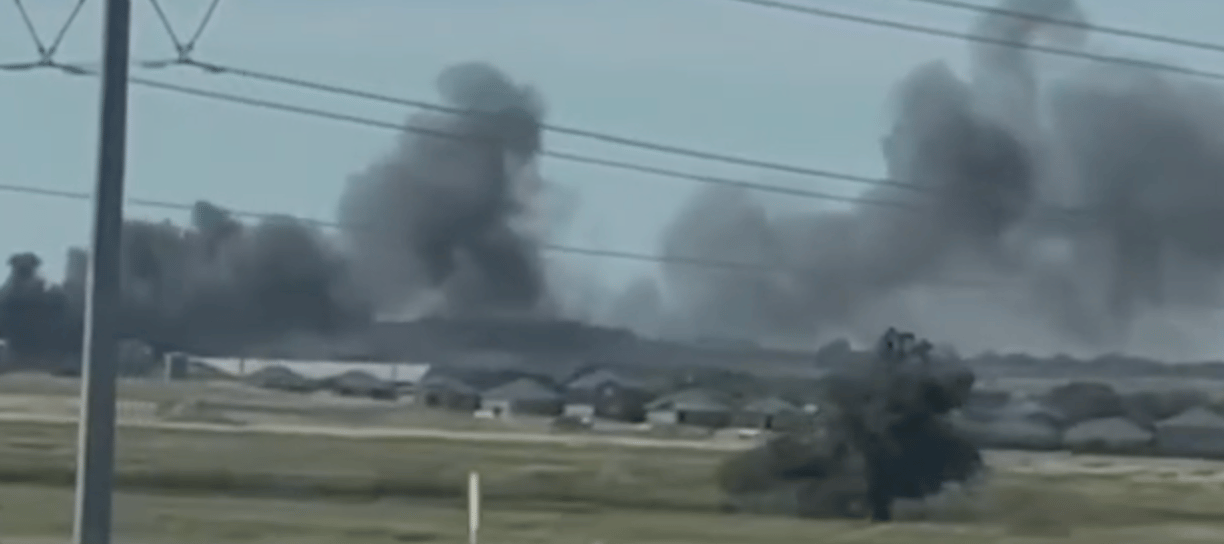 Plane CRash near Forth Worth Airfield.