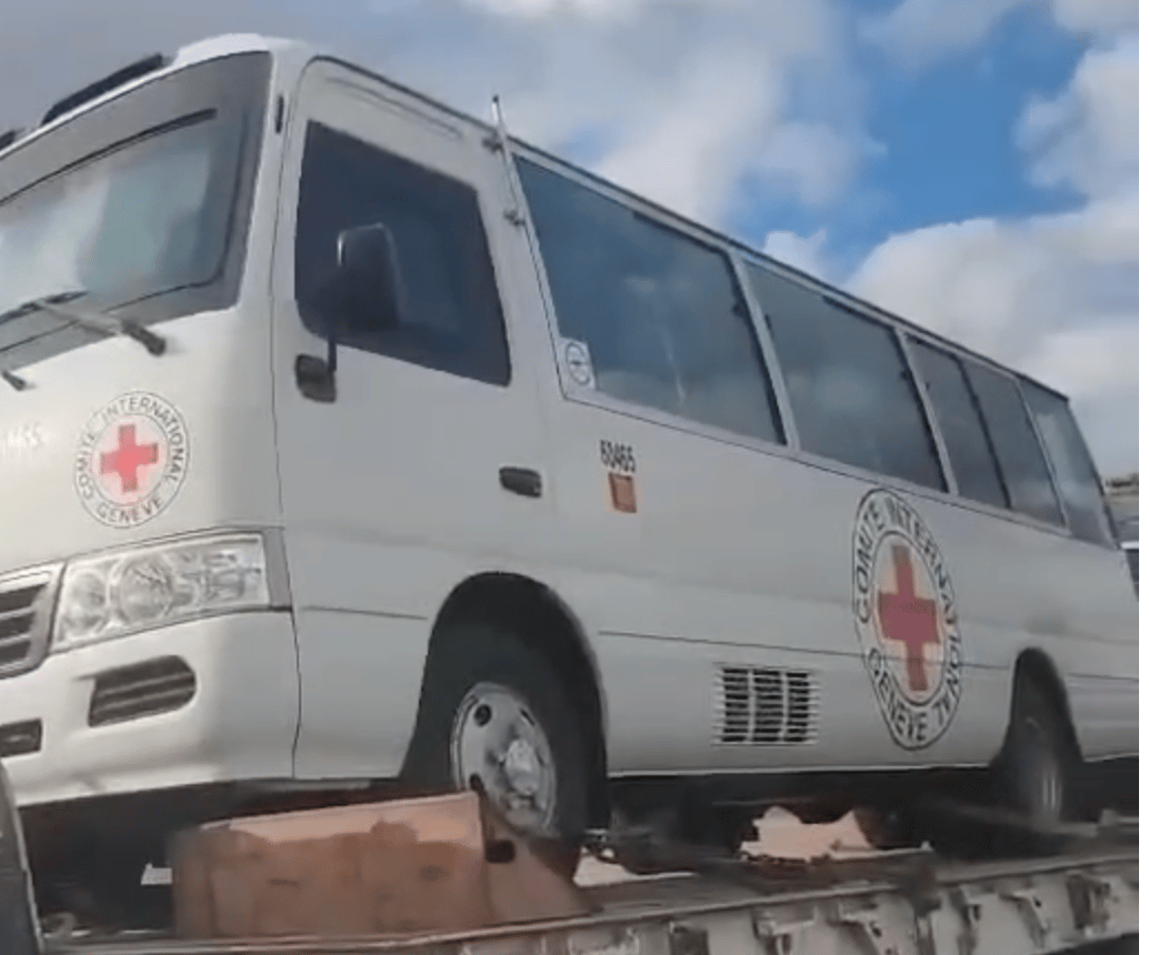 Red Cross Minivan in Gaza, 12 October 2025