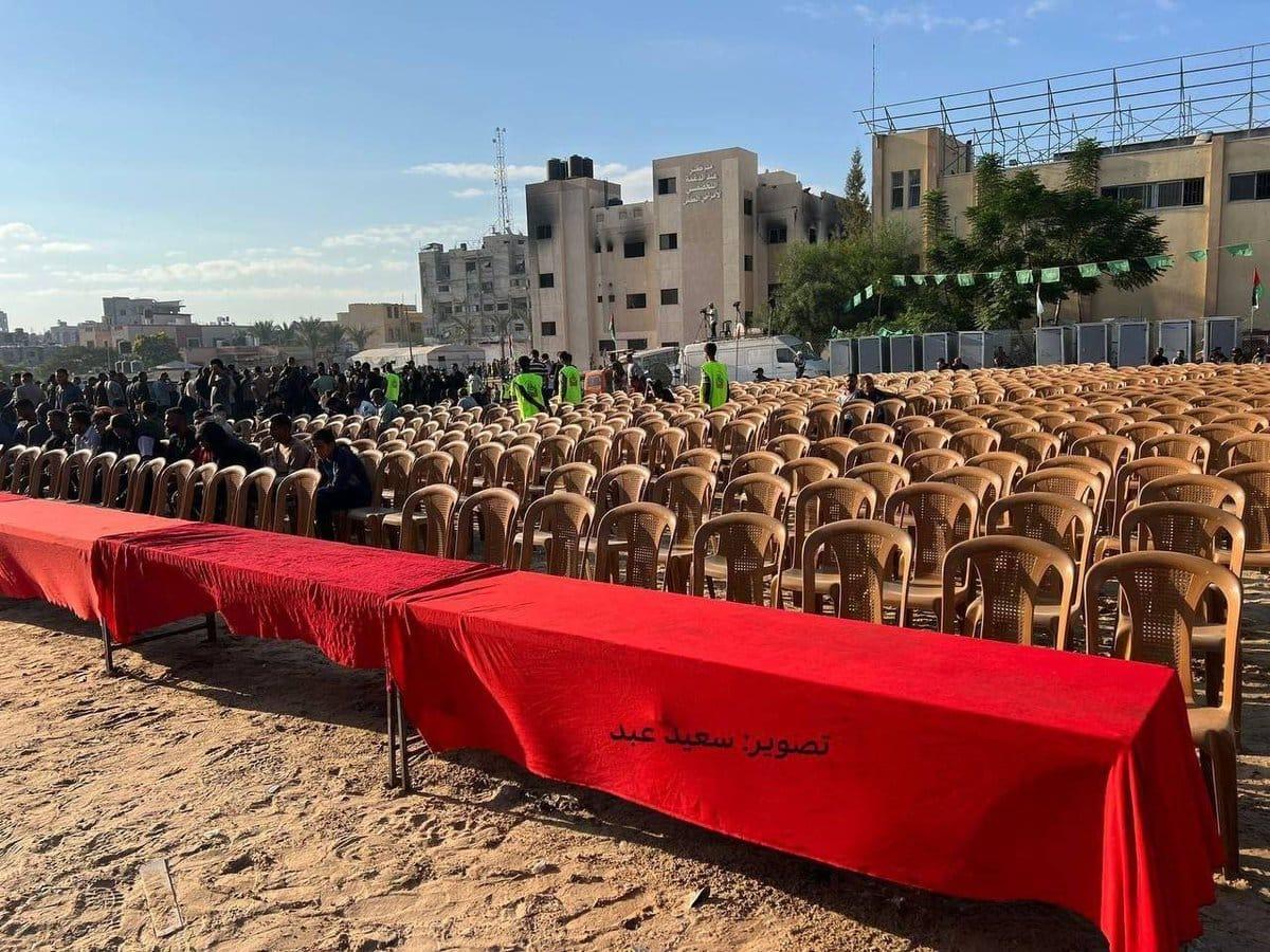 Hamas' cerimony it's ready