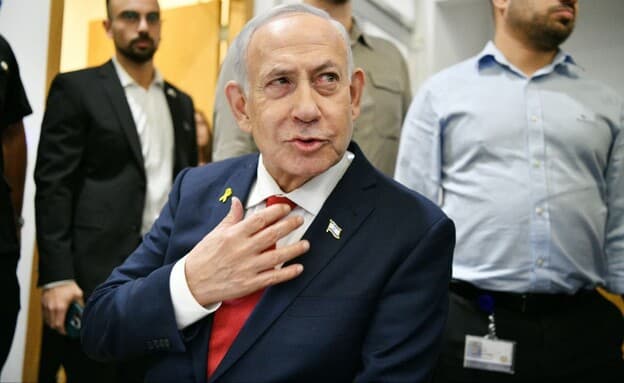 Prime Minister Benjamin Netanyahu meeting with released hostages
