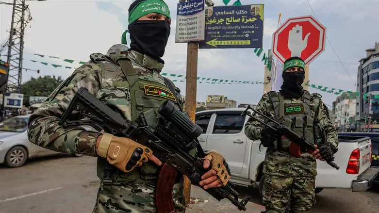 Hamas terrorists in Gaza