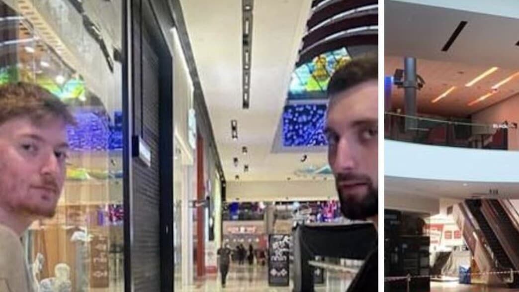 Former hostages privately shopping at the mall