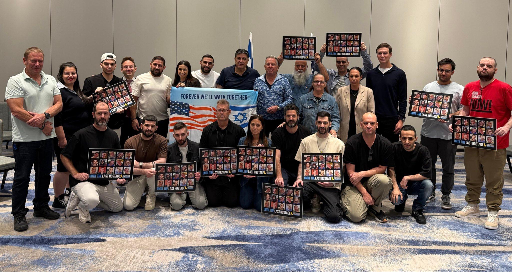 Freed hostages meet Kushner and Witkoff