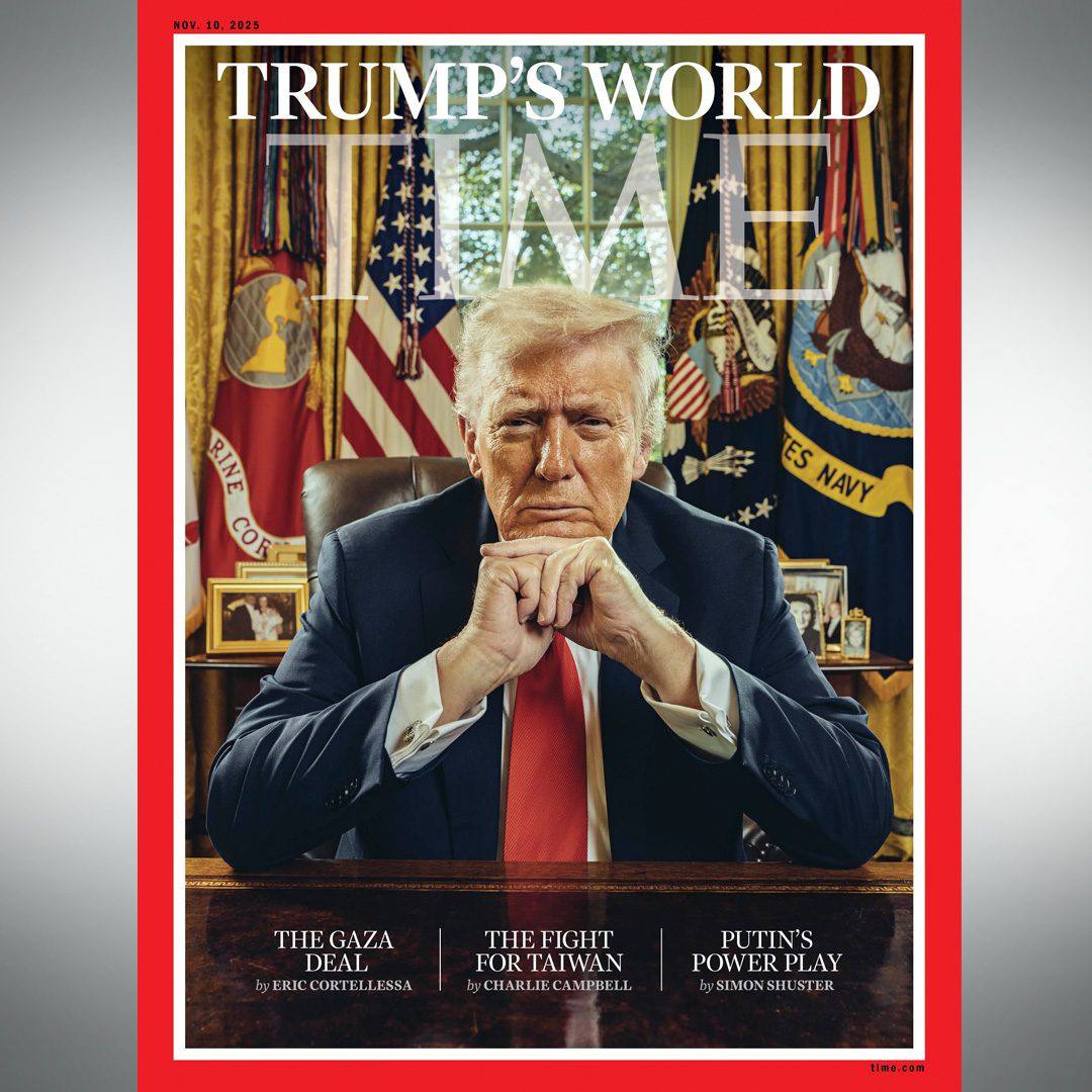 Time Magazine's front cover, 23 October 2025
