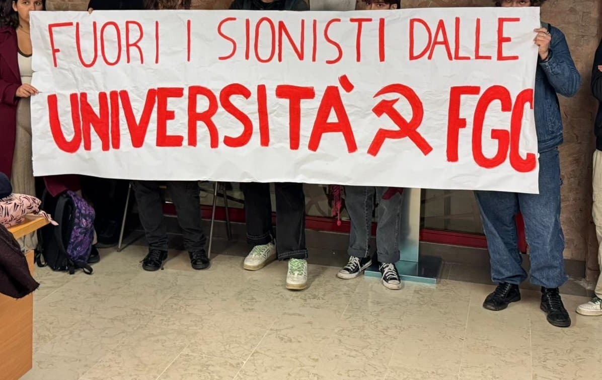 "Out with the Zionists from the university."