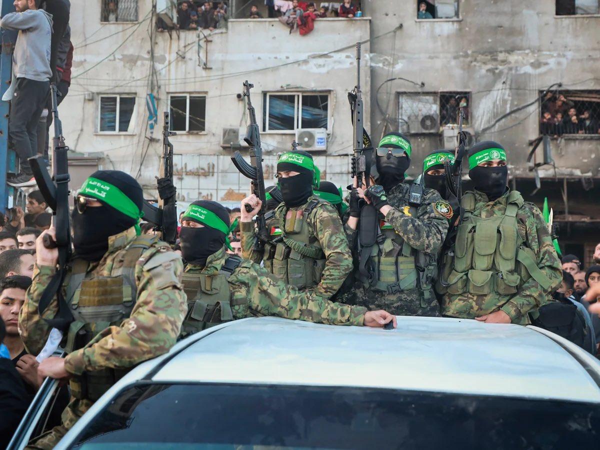 Hamas terrorists in Gaza