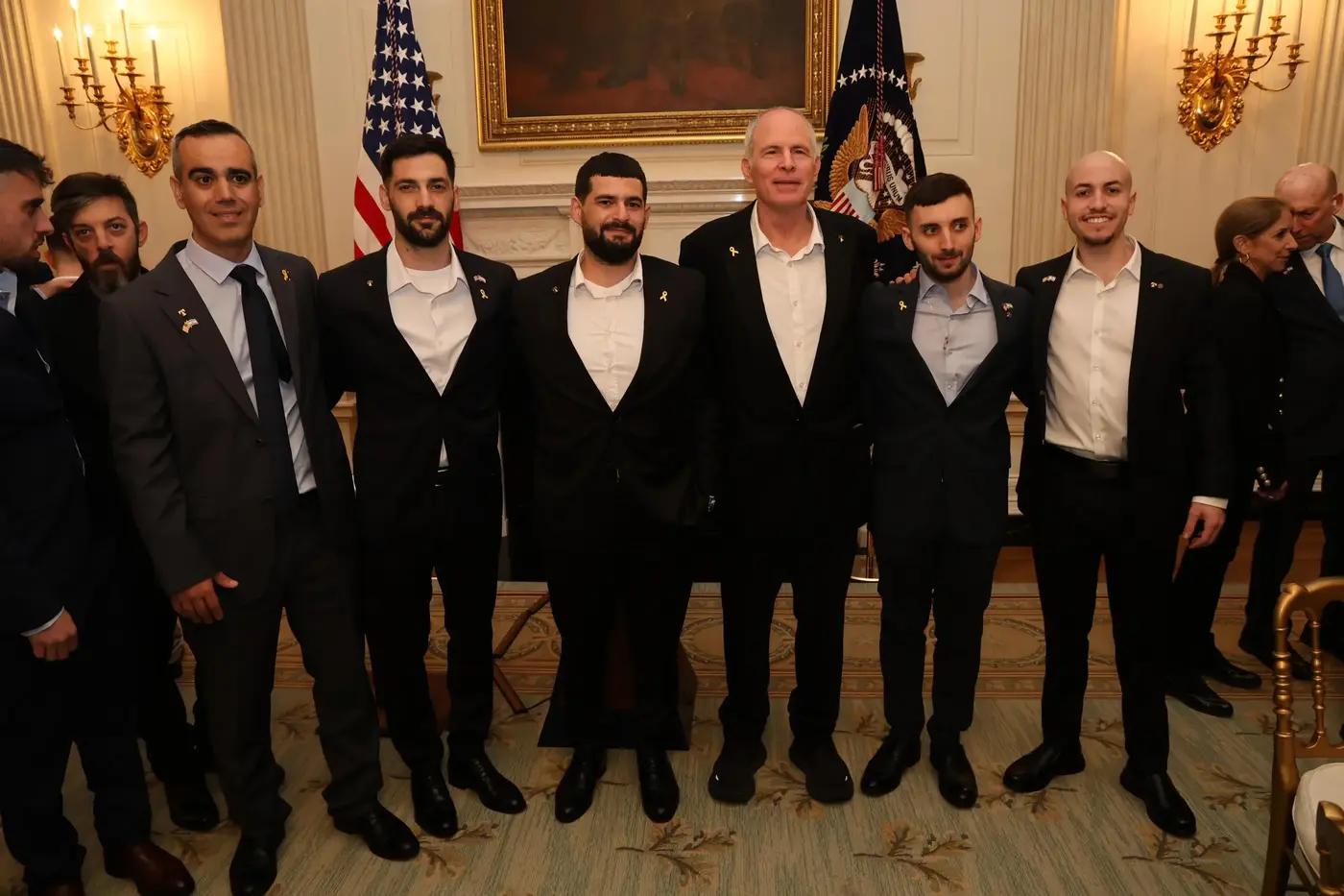 Former hostages at White House