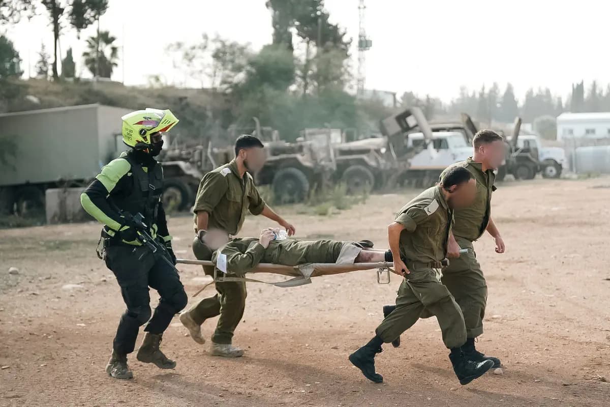 IDF in Multi Front drill simulation