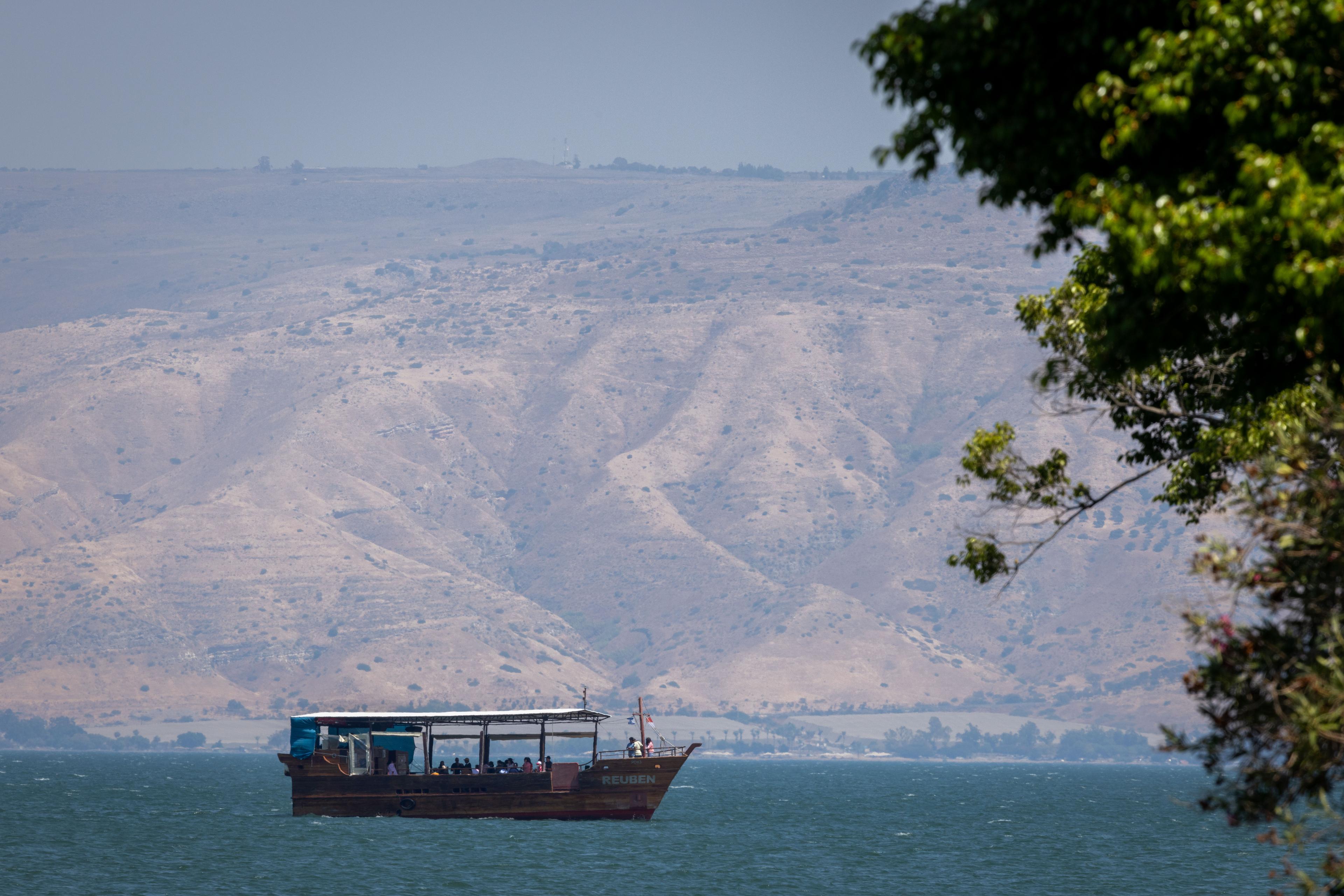 Tourism boat on the Kinneret