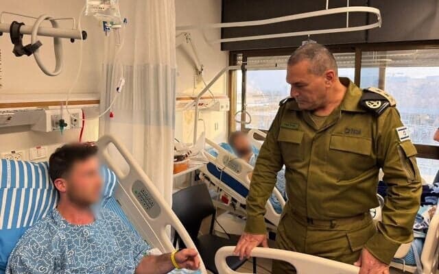 The soldier in hospital