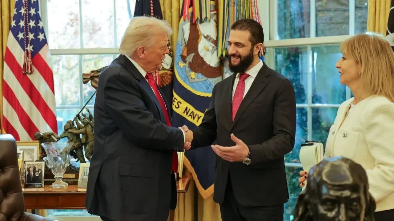 Syria’s new president, Ahmed al-Sharaa, meeting with Trump