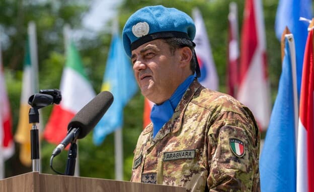 Major General Diodato Abagnara, the commander of the UN Interim Force in Lebanon (UNIFIL)