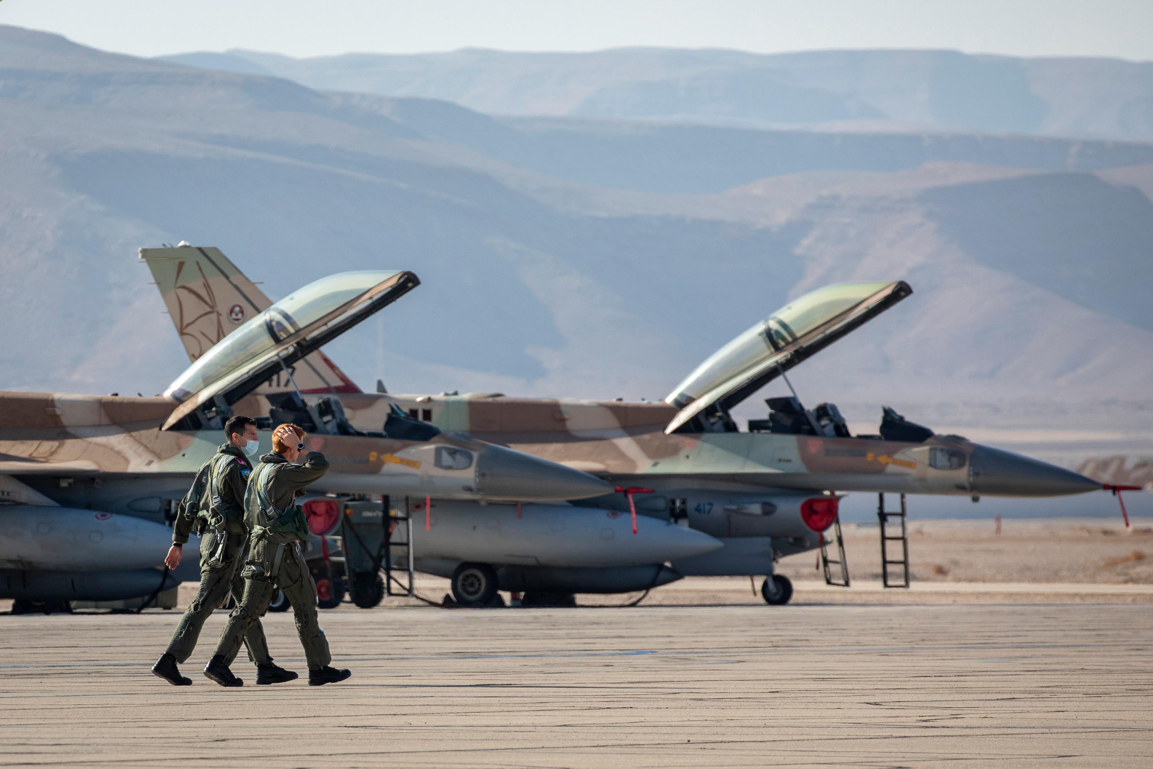IAF pilots at Ovda air base
