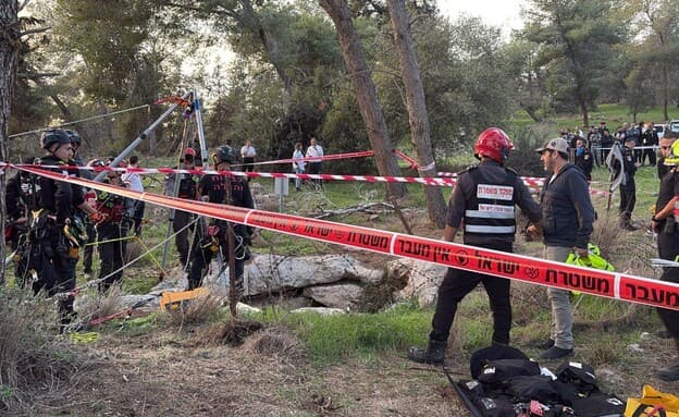 The scene where the body of Jerusalem man was found