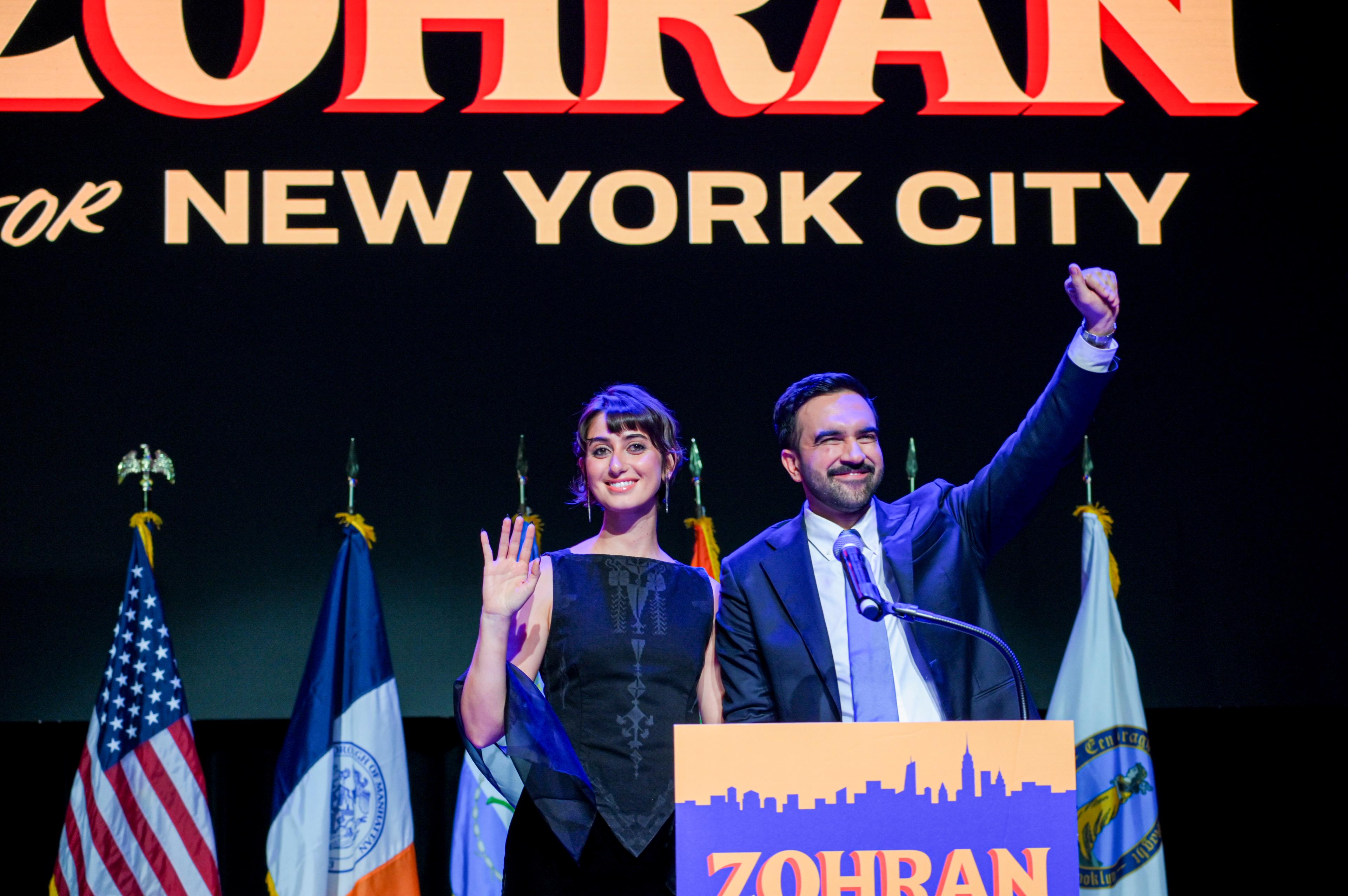 Elected New York City mayor Zohran Mamdani speaks after winning the race during a rally in Brooklyn, New York, U.S., November 4, 2025.