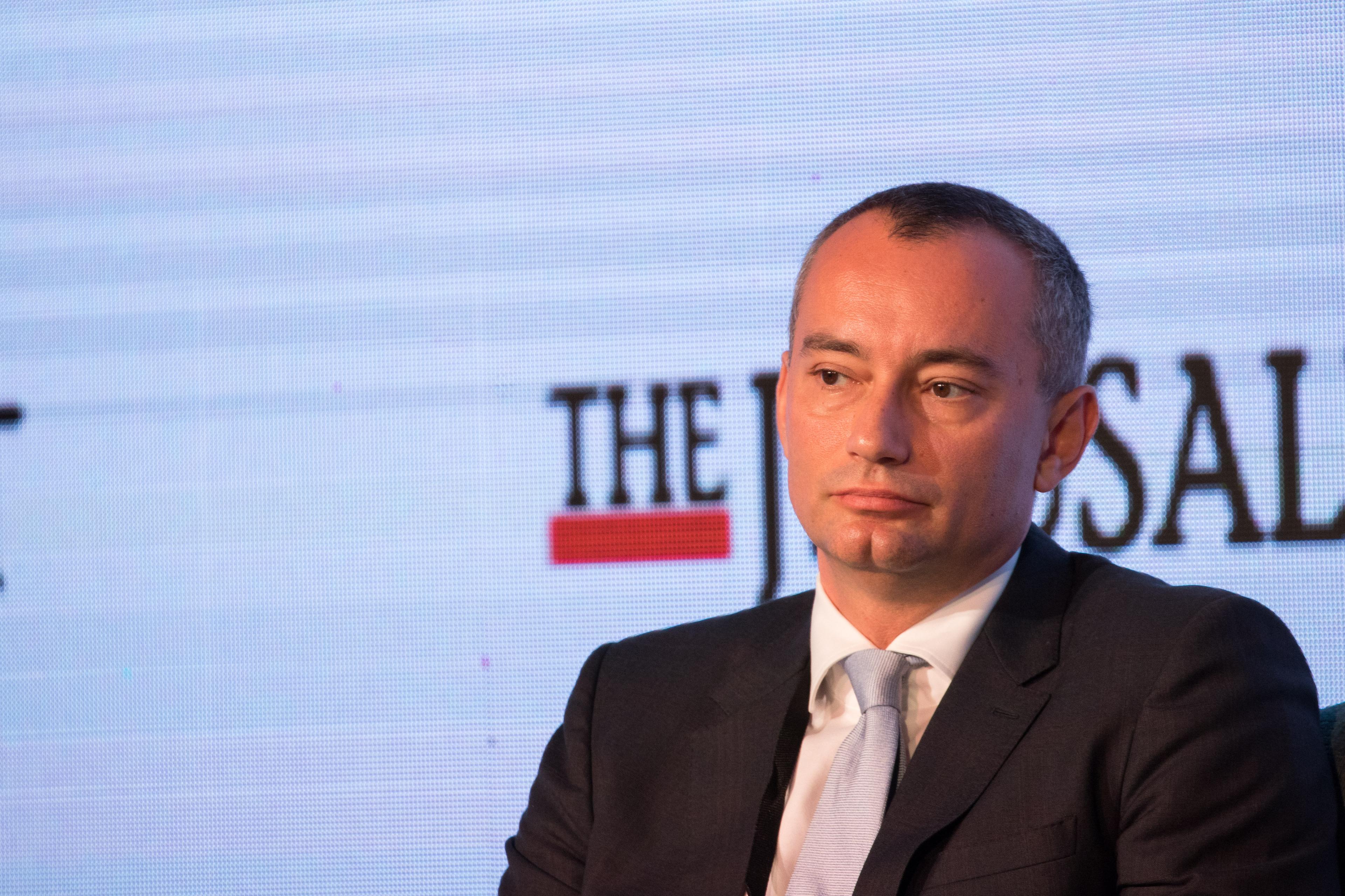 Nikolay Mladenov, United Nations Special Coordinator for the Middle East Peace Process speaks at the Jerusalem Post Diplomatic Conference, held at Waldorf Astoria hotel in Jerusalem. December 6, 2016.