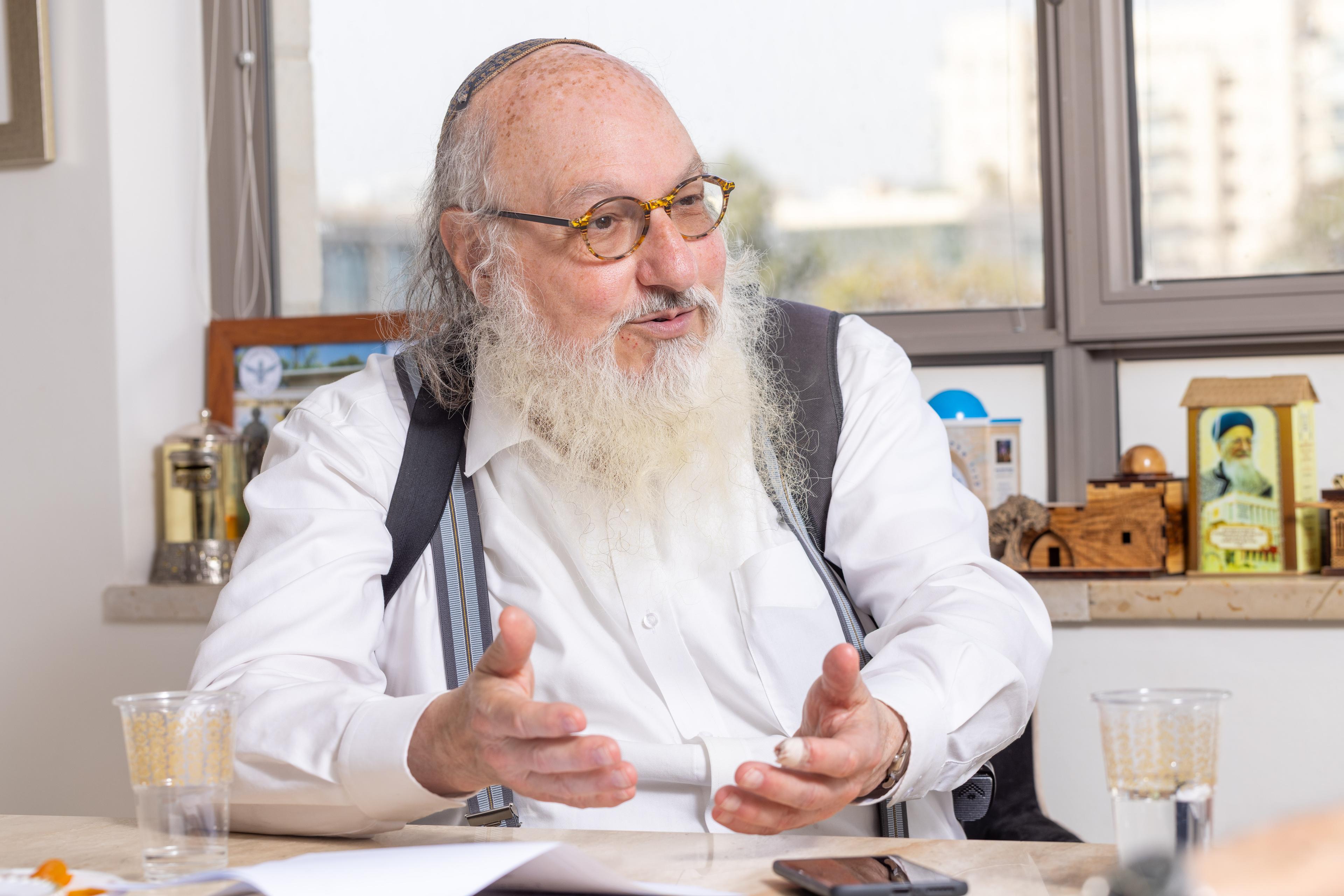 Jonathan Pollard, a former U.S. Navy analyst who spent three decades in prison for spying to Israel, poses for a picture in Jerusalem, on November 2, 2025.