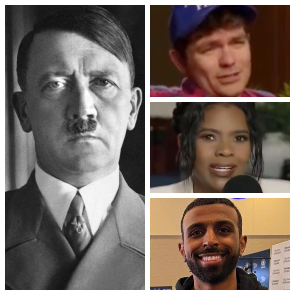 Hitler, Nick Fuentes, Candace Owens, Myron Gaines