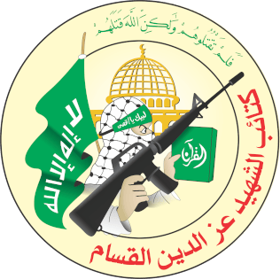 Izz Ad-Din al-Qassam Brigades logo.