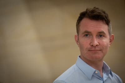 British author Douglas Murray during a visit at the Knesset. Jerusalem, January 22, 2024.