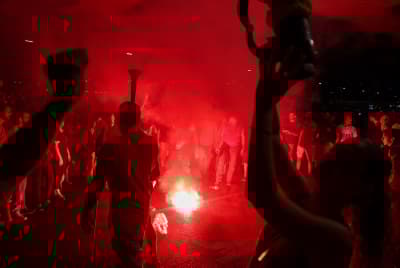 Israelis block the Ayalon Highway in Tel Aviv during a protest calling for the release of Israelis held kidnapped by Hamas terrorists in Gaza on September 1, 2024.