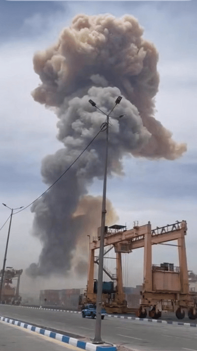 Explosion at Iranian port